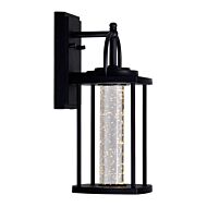 CWI Greenwood LED Outdoor Black Wall Lantern