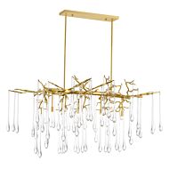 CWI Anita 10 Light Chandelier With Gold Leaf Finish