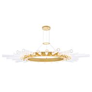 CWI Collar 28 Light Chandelier With Satin Gold Finish