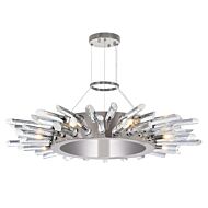 CWI Thorns 8 Light Chandelier With Polished Nickel Finish