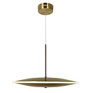 CWI Ovni LED Pendant With Brass Finish