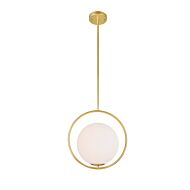 CWI Celeste 1 Light Mini Pendant With Medallion Gold Finish