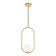 CWI Celeste 1 Light Mini Pendant With Medallion Gold Finish