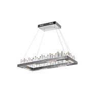 CWI Agassiz LED Island/Pool Table Chandelier With Polished Nickel Finish