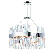 CWI Glace LED Chandelier With Chrome Finish