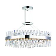 CWI Glace LED Chandelier With Chrome Finish