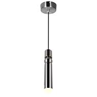 CWI Chime LED Mini Pendant With Polished Nickel Finish