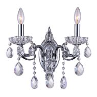 CWI Flawless 2 Light Wall Sconce With Chrome Finish