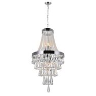 CWI Vast 6 Light Chandelier With Chrome Finish