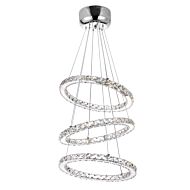 CWI Ring LED Chandelier With Chrome Finish