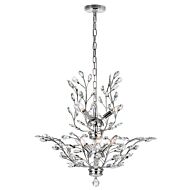 CWI Ivy 9 Light Chandelier With Chrome Finish