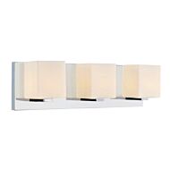 CWI Cristini 3 Light Vanity Light With Satin Nickel Finish