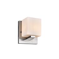 CWI Cristini 1 Light Bathroom Sconce With Satin Nickel Finish