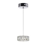 CWI Milan LED Mini Pendant With Chrome Finish