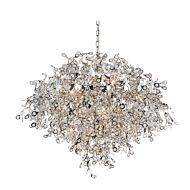 CWI Flurry 17 Light Down Chandelier With Chrome Finish