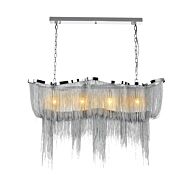 CWI Secca 11 Light Down Chandelier With Chrome Finish