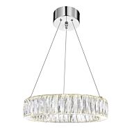 CWI Juno LED Chandelier With Chrome Finish