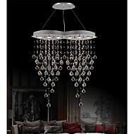 CWI Robin 6 Light Down Chandelier With Chrome Finish