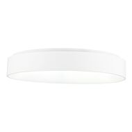 CWI Arenal LED Drum Shade Flush Mount With White Finish