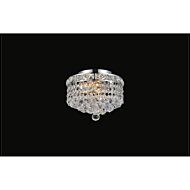 CWI Luminous 2 Light Flush Mount With Chrome Finish