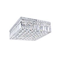 CWI Colosseum 5 Light Flush Mount With Chrome Finish