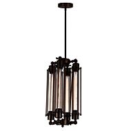 CWI Kiera 4 Light Down Mini Pendant With Chocolate Finish