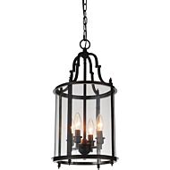 CWI Desire 4 Light Drum Shade Mini Pendant With Oil Rubbed Bronze Finish