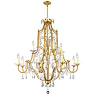 CWI Electra 12 Light Up Chandelier With Oxidized Bronze Finish