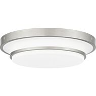 Cromwell LED Flush Mount in Brushed Nickel by Quoizel