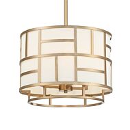 Libby Langdon for Crystorama Danielson 13 Inch Transitional Chandelier in Vibrant Gold