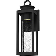 Donegal One Light Outdoor Wall Mount in Matte Black by Quoizel