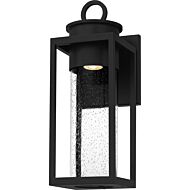 Donegal One Light Outdoor Wall Mount in Matte Black by Quoizel