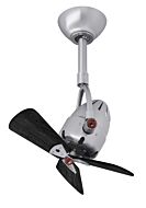 Diane 3-Speed AC 16" Ceiling Fan in Brushed Nickel with Matte Black blades