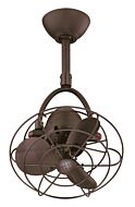 Diane 16 13" Ceiling Fan in Textured Bronze