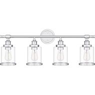 Dixie 4-Light Bathroom Vanity Light in Polished Chrome