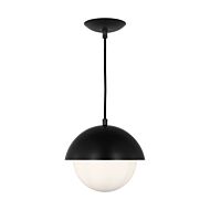 Hyde One Light Pendant in Midnight Black by Visual Comfort Studio