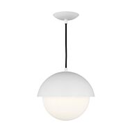 Hyde One Light Pendant in Matte White by Visual Comfort Studio