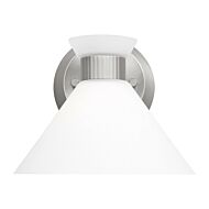 Belcarra One Light Wall Sconce in Brushed Steel by Visual Comfort Studio