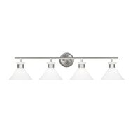 Belcarra 4-Light Bathroom Vanity Light in Brushed Steel