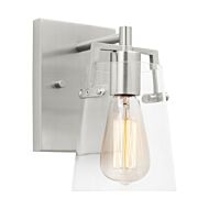 Crofton One Light Wall Sconce in Brushed Steel by Visual Comfort Studio