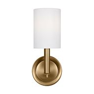 Egmont One Light Bath Vanity in Satin Brass by Visual Comfort Studio