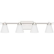 Daniels 0-Light Bathroom Vanity Light in Polished Nickel