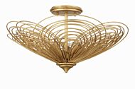 Doral 3-Light Ceiling Mount in Renaissance Gold