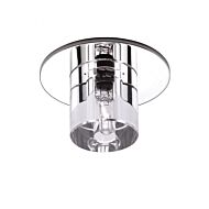 Beauty Spot 1-Light LED Recessed Light Beauty Spot in Clear with Chrome