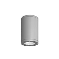 Tube Arch 1-Light LED Flush Mount Ceiling Light in Graphite