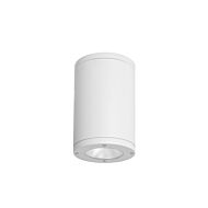 Tube Arch 1-Light LED Flush Mount Ceiling Light in White