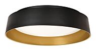 Duncan LED Flush Mount in Black and Gold by AFX Lighting