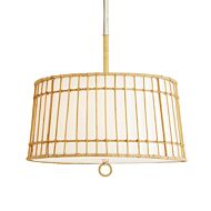 Sea Four Light Island Pendant in Natural by Arteriors