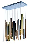 Flute LED Pendant in MultiPlated by ET2