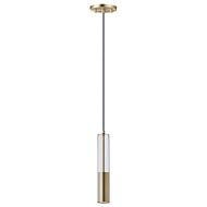 Torch LED Pendant in Satin Brass by ET2